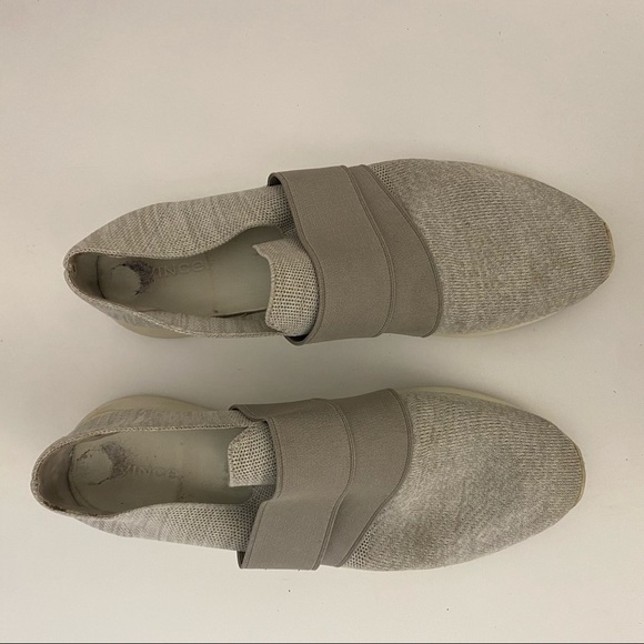 Vince || Aston Gray Slip-On Sneakers Shoes 9.5 - Picture 4 of 9